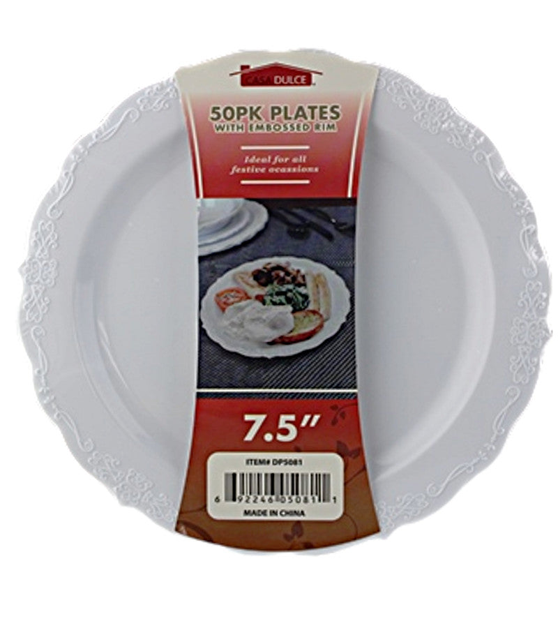 Disposable Salad Plate 7.5 in-50 PK