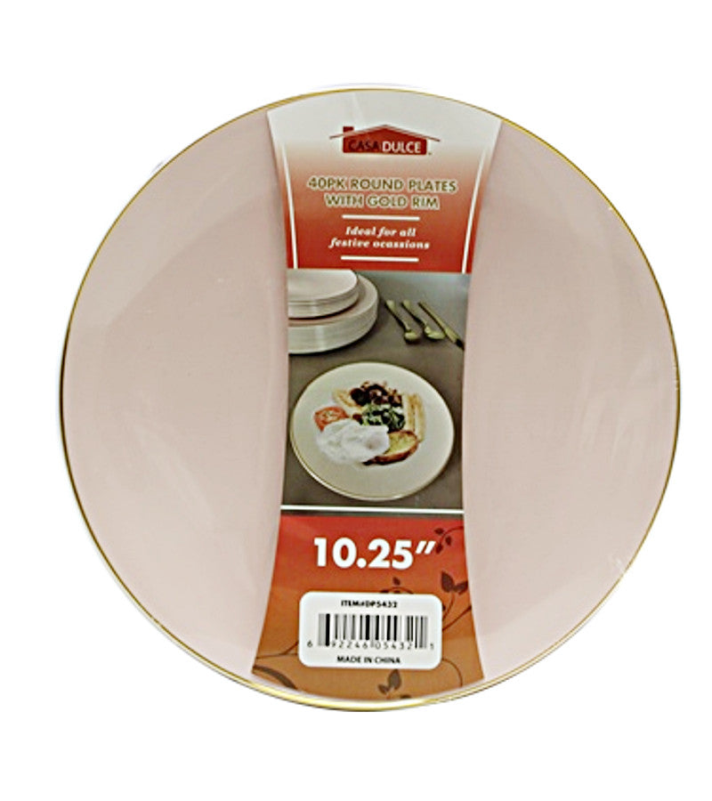Salad Plate 50 Pack with Silver Band - Elegant Disposable Dinnerware for Events