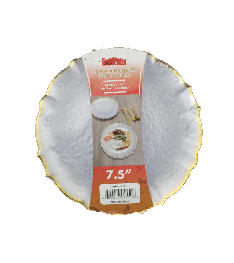 Silver Band Dinner Plate 50 Pack