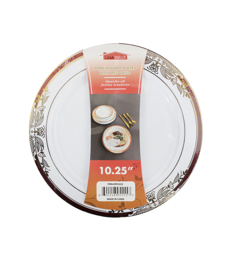 Silver Band Salad Plate 50 Pack - Elegant disposable salad plates with silver trim for events.
