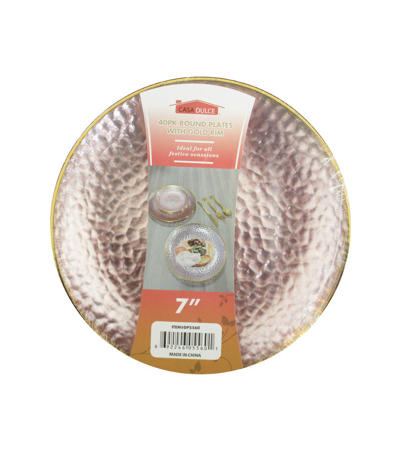 Elegant Silver Band Salad Plate (50-pack) for upscale events