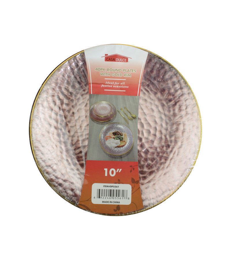 Silver Band Salad Plate 50 Pack