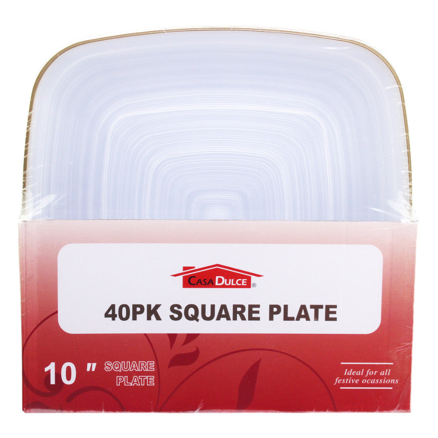 Silver Band Dinner Plate 50 Pack