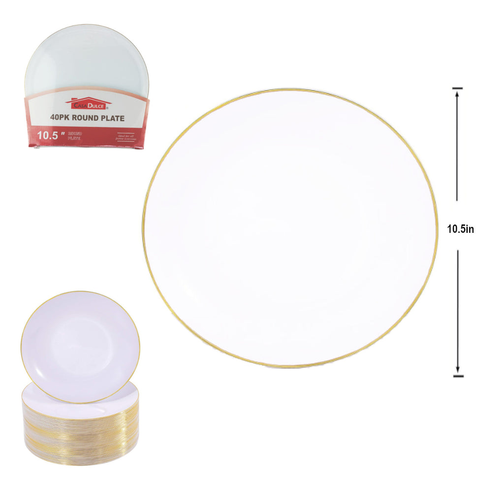 Silver Band Dinner Plate 50 Pack