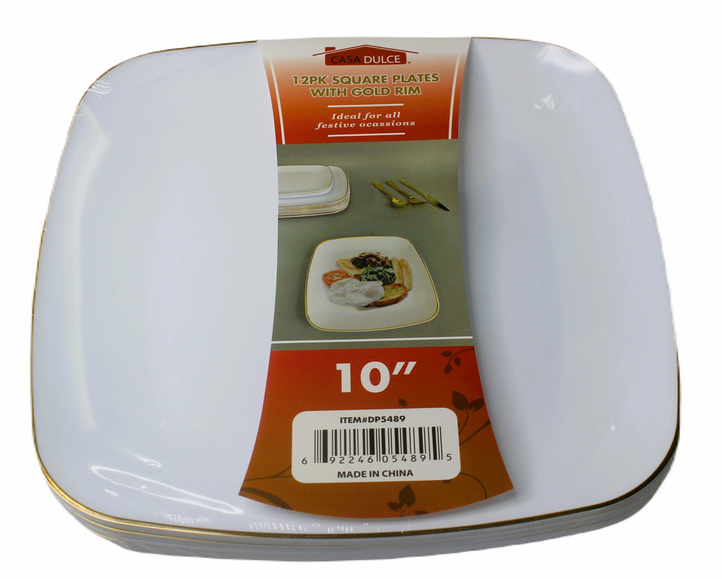Dinner Plate 50 pk-Silver Band for elegant events and main courses